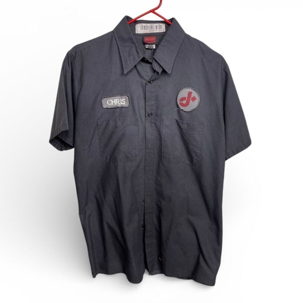 Red Kap MIMIX Performance Work Shirt - Charcoal Grey - Men’s Medium - "Chris"